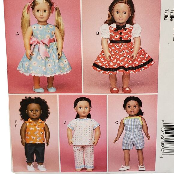 McCalls American Girl Doll Sewing Pattern CUT Fancy Dress Vintage Sewing - Picture 2 of 7